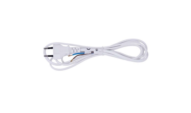 Flexo šňůra PVC 2x0,75mm 2m bílá