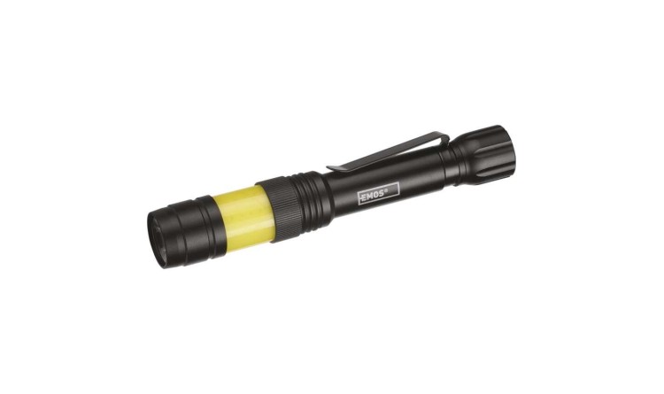 EMOS P3112 Svítilna 360° COB LED kovová, 270 lm, 2x AA