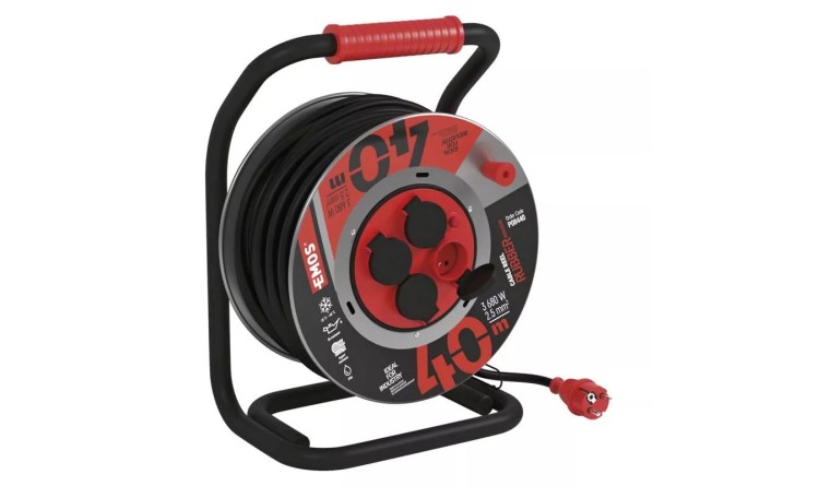 Prodlužovák na kov. bubnu 40 m z4 2,5 mm ~230 V