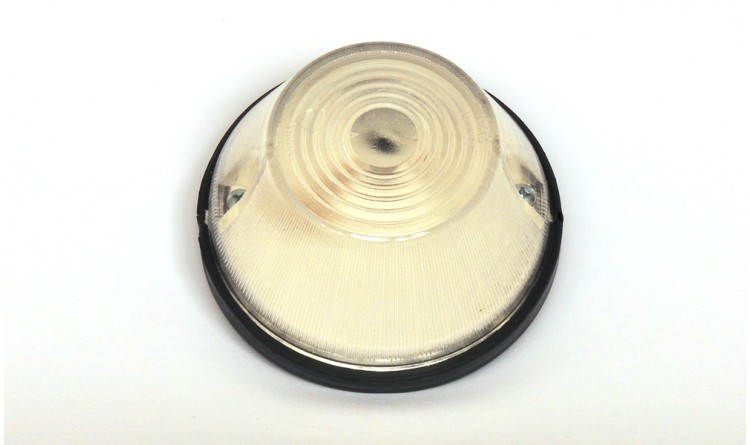 Kulatá svítilna obrysová Jokon přední bílá vč. odrazky PLR 272