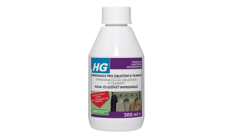 HG Impregnace pro bavlněné, lněné, vlněné a smíšené tkaniny 300ml