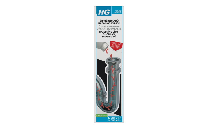 HG Čistič odpadů ucpaných vlasy 450 ml