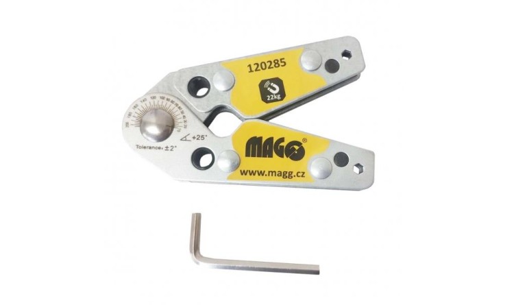 MAGG 120285 Magnetický úhelník nastavitelný 20° - 200°