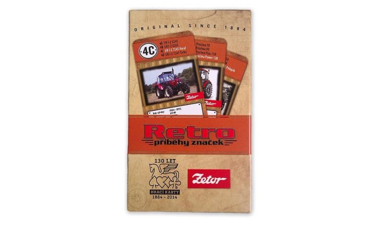 Hrací karty Zetor - kvarteto - retro