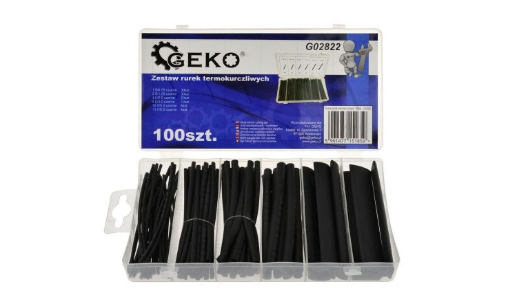 Geko G02822 Sada tepelně smrštitelných hadiček 100 ks