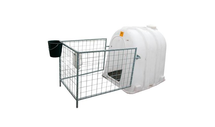 Bouda pro telata CH 100  malá bílá (150x112x135 cm)