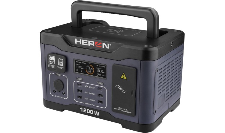 HERON 8896801 Stanice nabíjecí, 1200W, 921Wh