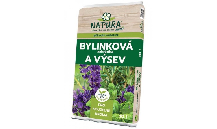 AGRO NATURA substrát Bylinková zahrádka a výsev 10 l