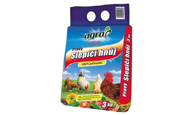 AGRO 000776 Pravý slepičí hnůj 3 kg