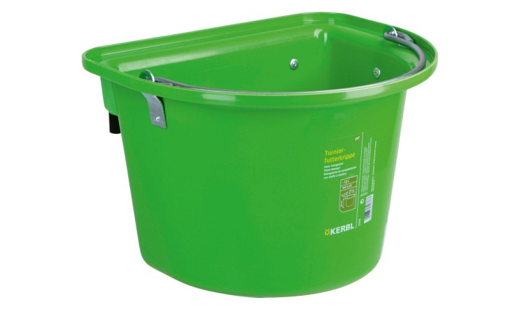 Vědro stájové s kovovým držadlem 12L zelené