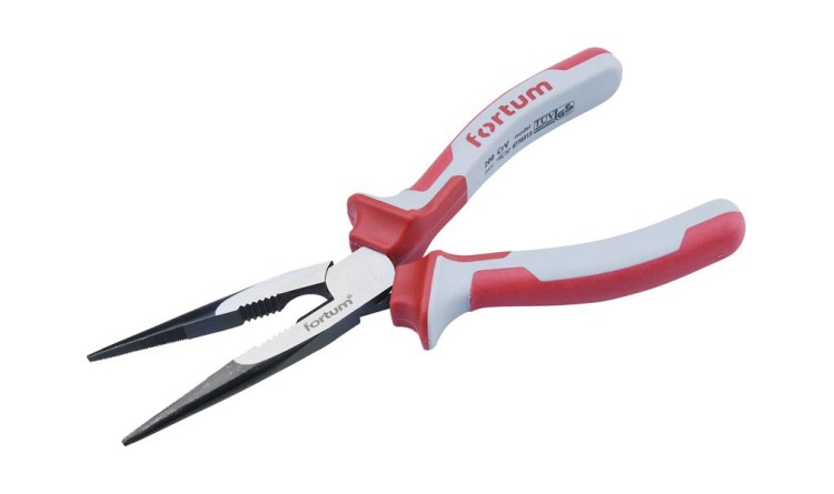 FORTUM 4770313 Kleště půlkulaté přímé, 200mm