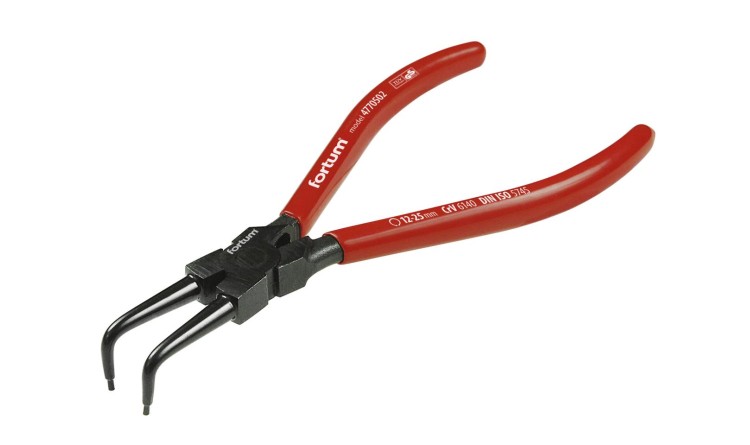FORTUM 4770512 Kleště seeger zahnuté vnitřní, 180mm
