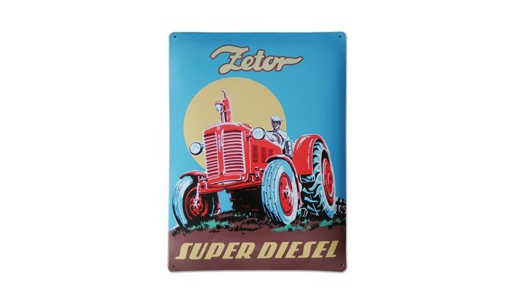 Plechová cedule Zetor "Zetor Super"