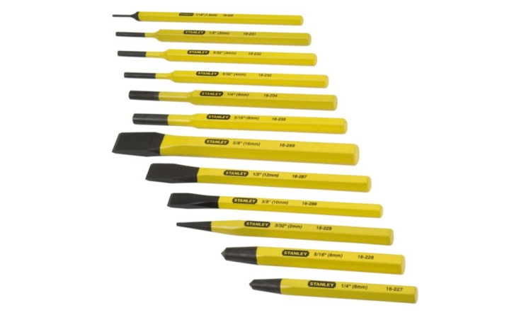 STANLEY 4-18-299 Sada sekáčů, průbojníků a důlčíků