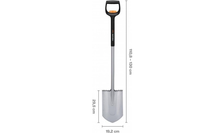 FISKARS 1066732 Teleskopický špičatý rýč