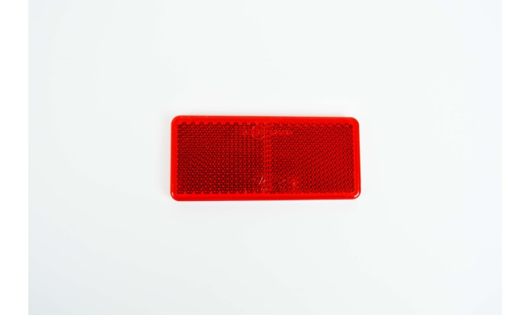 Odrazka obdelníková červená 90 mm x 40 mm