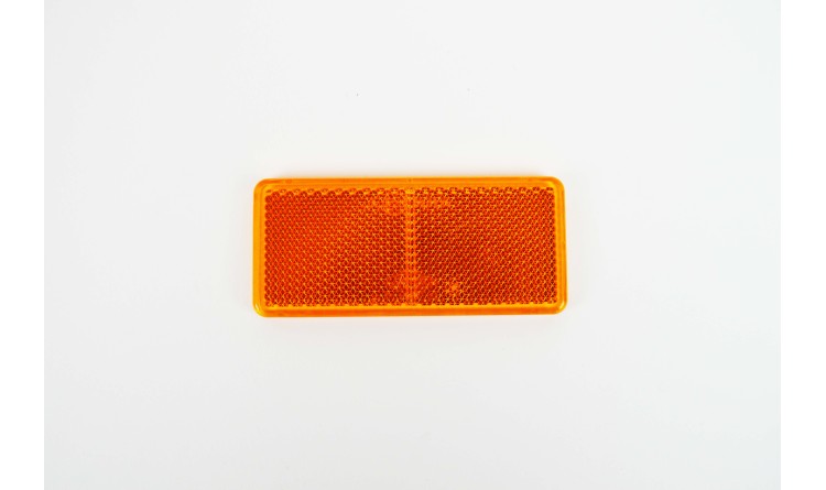 Odrazka obdelníková oranžová ( 90 mm x 40 mm)