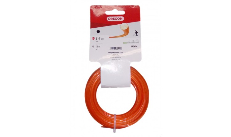 Žací struna ORANGE 2,4mm x 15m kulatá