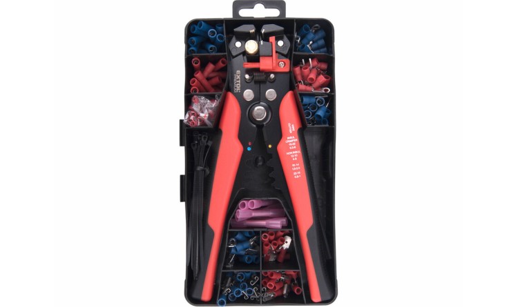 Extol Premium 8831126 Kleště odizolovací/krimpovací a koncovky, sada 231ks