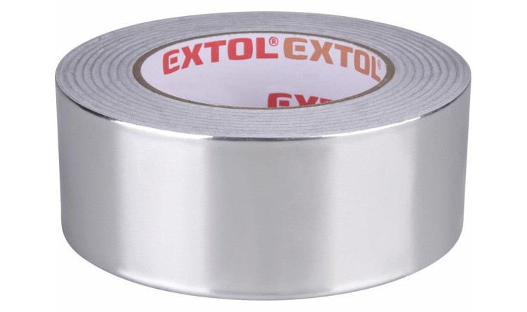 Extol 8856332 Páska lepící ALU, hliníková, 50mm x 50m tl. 0,03mm, akryl. lepidlo