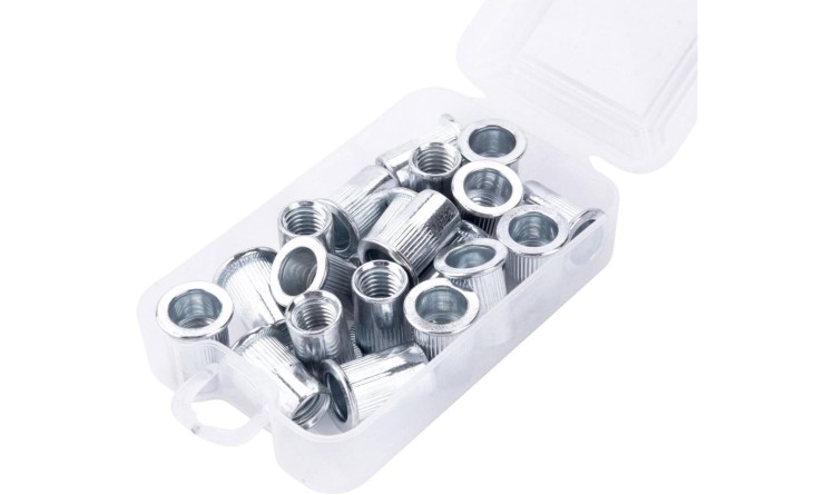 FORTUM 4770688 Matice nýtovací ocelové, sada 20ks, M10x19mm