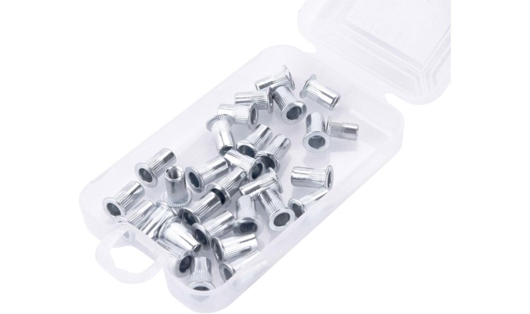 FORTUM 4770685 Matice nýtovací ocelové, sada 30ks, M5x12mm