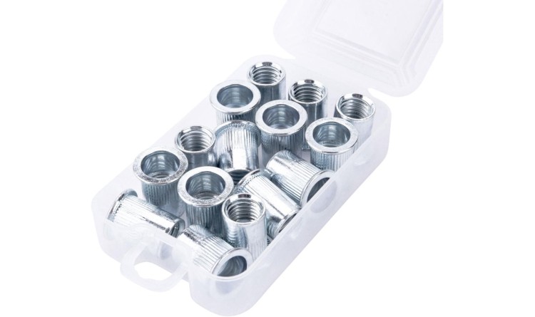 FORTUM 4770689 Matice nýtovací ocelové, sada 15ks, M12x20mm