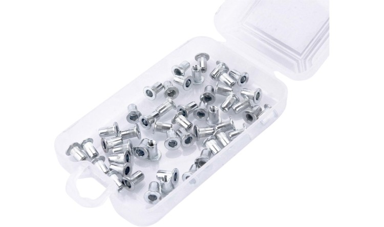 FORTUM 4770683 Matice nýtovací ocelové, sada 50ks, M3x8mm