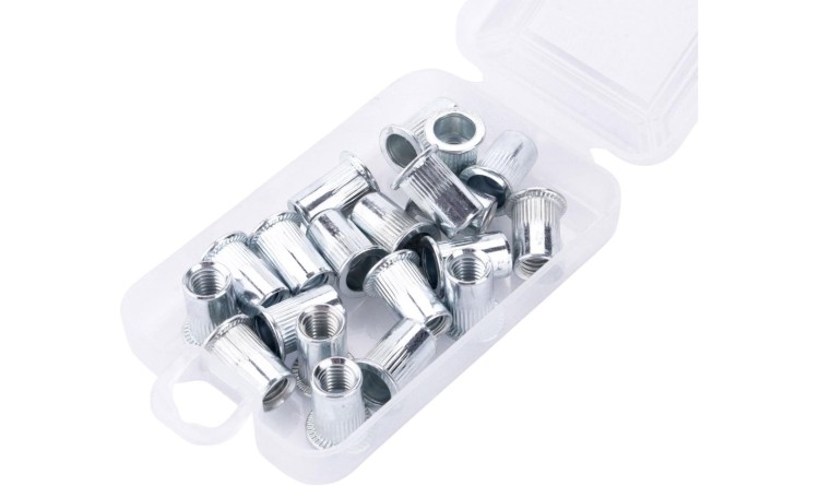 FORTUM 4770687 Matice nýtovací ocelové, sada 20ks, M8x16mm