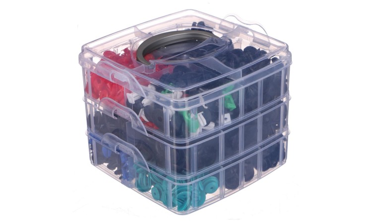 SIXTOL SX1233 Sada spon, příchytek a kolíků pro čalounění vozidel 700ks