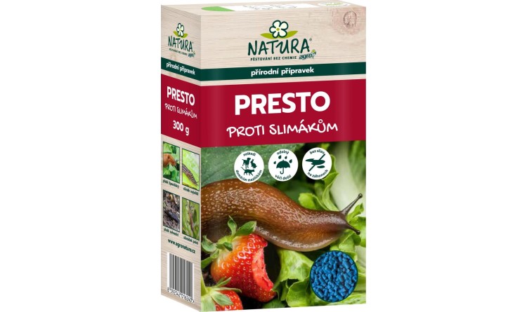 NATURA PRESTO Přírodní přípravek na slimáky a plzáky 300g