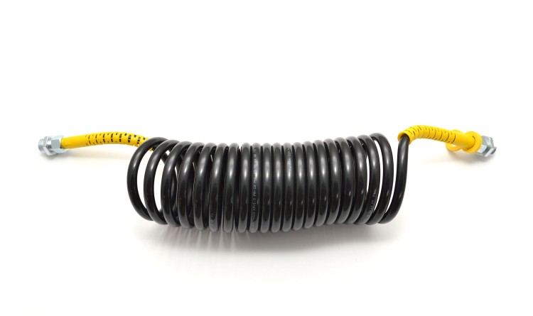 Hadice kroucená žlutá M22/22