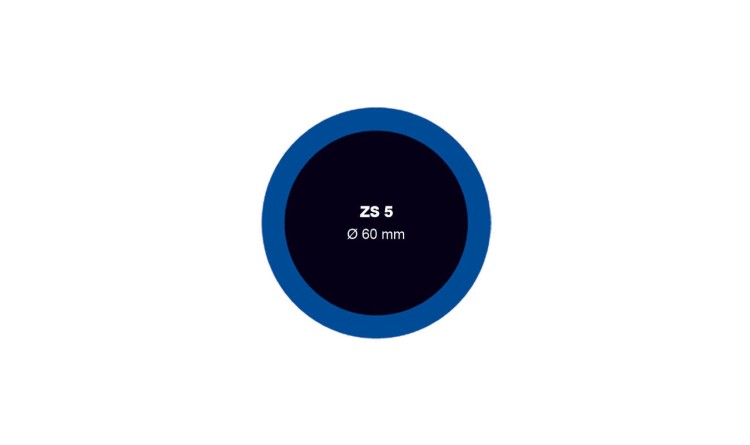 Záplata ZS 5 na opravu duší - průměr 60 mm