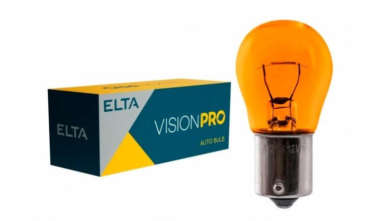 EL582 24V/21W BaU15s Žárovka jednovláknová oranžová Elta