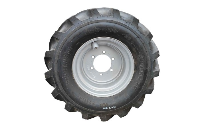 Kolo kpl. s diskem 420/55-17 BKT spec; 145 A8; AS;  na Terrasem