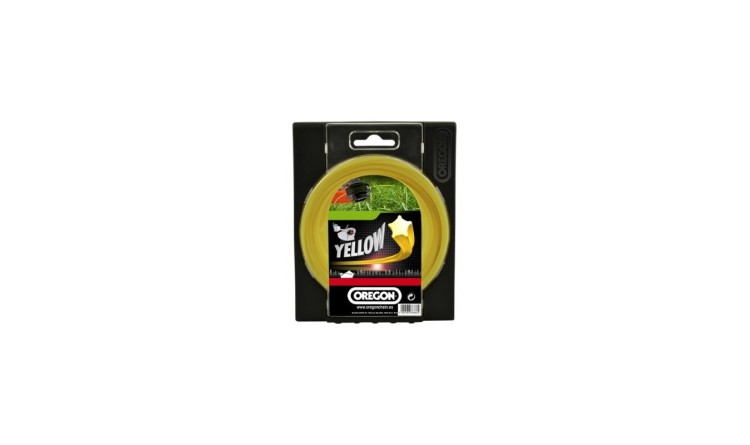 Žací struna YELLOW 2,4mm x 15m Hvězda