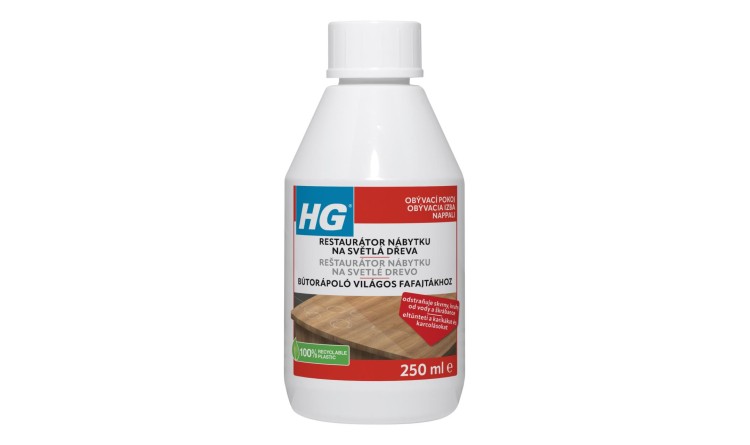 HG 412 Restaurátor nábytku pro světlé druhy dřeva 250 ml