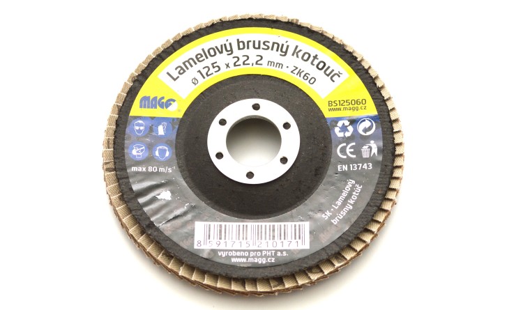 Kotouč brusný lamelový 125/60
