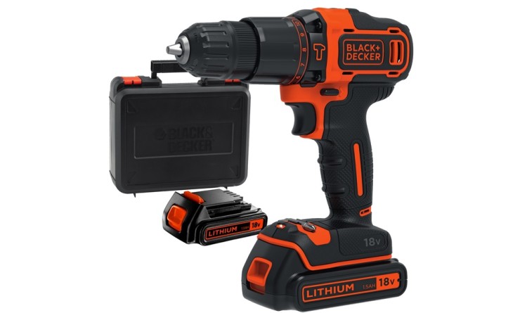 BLACK&DECKER BDCHD18KB Akuvrtačka 18V 1,5Ah Li-ion