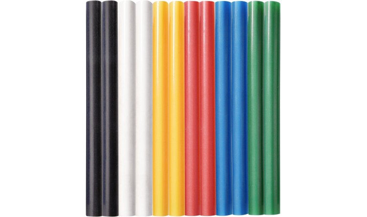 Extol Tyčky tavné barevné 7,2x100 mm 12 ks