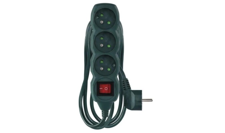 EMOS P1313RZ Kabel prodlužovací 3m, 3 zásuvky, s vypínačem