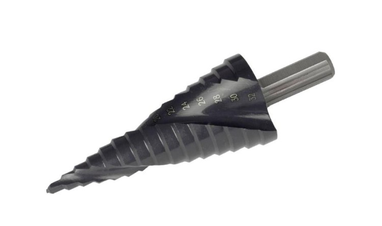 EXTOL INDUSTRIAL 8701194 Vrták stupňovitý s lamačem třísek, O 4-32mm/po 2mm, HSS