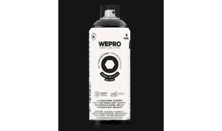 WEPRO WE-EX014WP9005 Sprej barva černá RAL9005 400ml