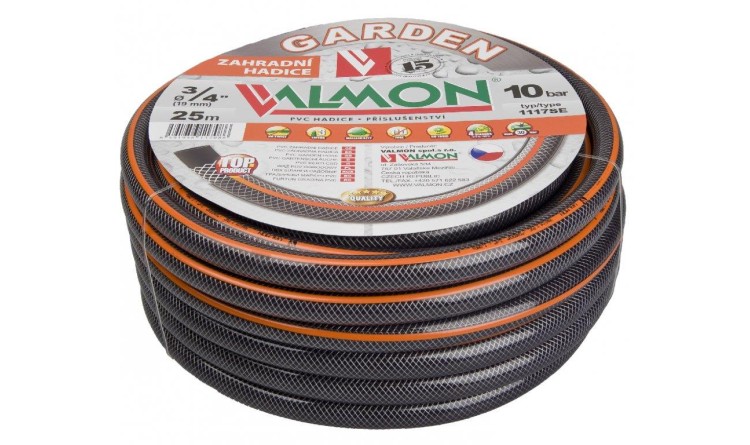 Hadice na vodu zahradní PVC GARDEN šedá (10BAR) 3/4"
