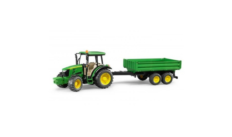 Traktor John Deere 5115 M s valníkem Bruder 2108
