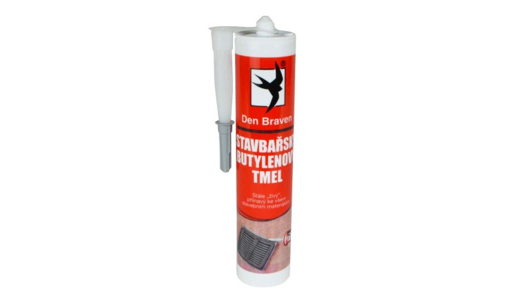 Tmel stavbařský butylen šedý 310ml