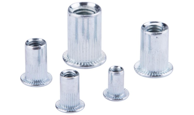 FORTUM 4770682 Matice nýtovací ocelové, sada mix 40ks, M3-M4-M5-M6-M8