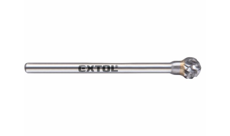 EXTOL 8703833 Fréza karbidová, kulová, pr.6mm, pr.stopky 3mm