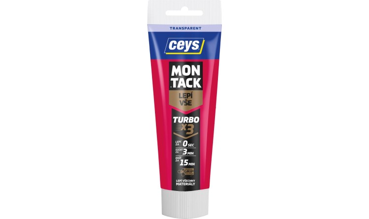 CEYS Lepidlo Montack Turbo transparent 125ml