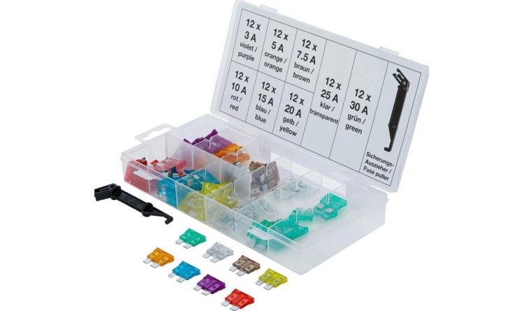 BGS Technik BGS108126 Pojistky ploché sada 96 dílů